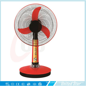 12′′ 16′′ Electric Plastic DC Solar Rechargeable Table Fan